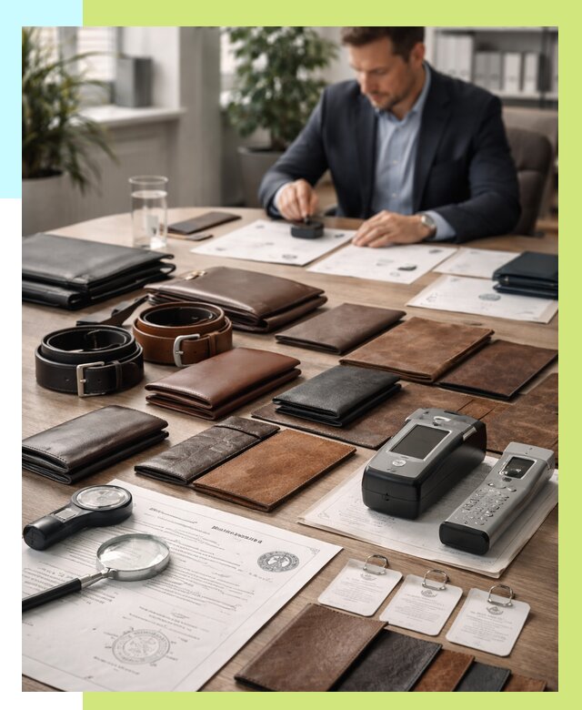 Сертификация кожаных изделий в Острогожске от 12517 р. | Алешин-Стг