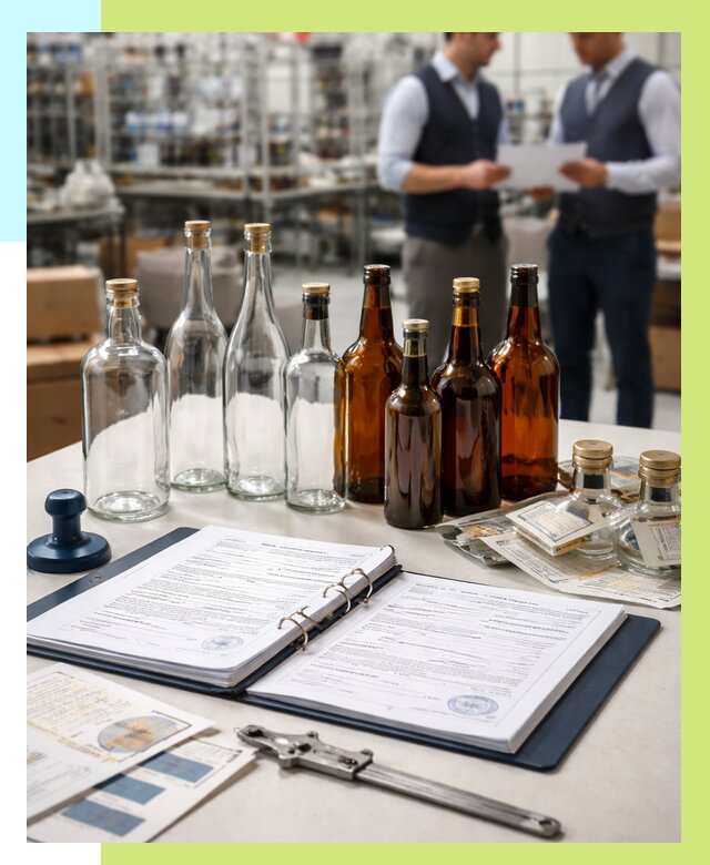 Сертификация стеклянных бутылок в Острогожске от 26078 р. | Алешин-Стг