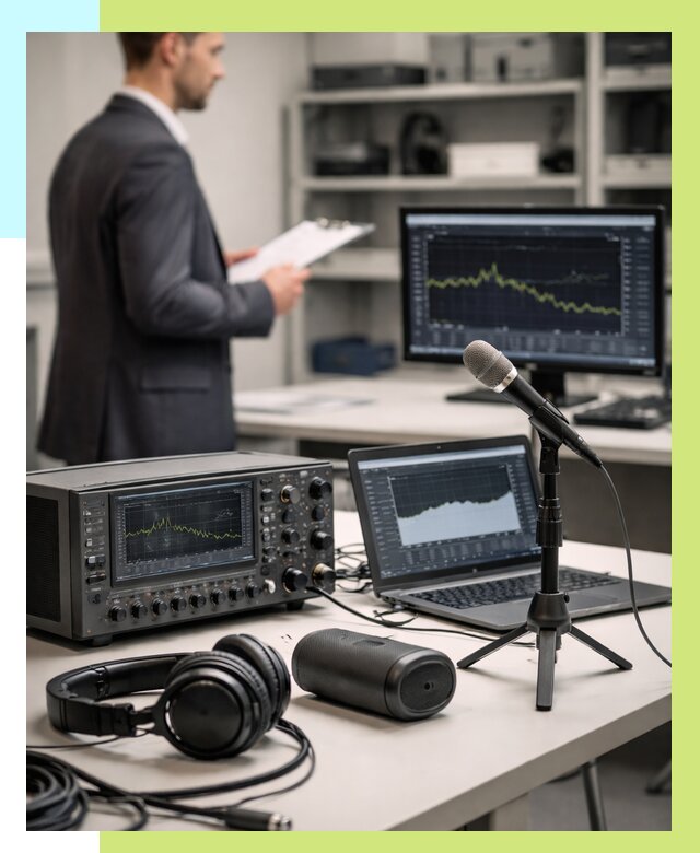 Сертификация аудиотехники в Острогожске от 15647 р., Алешин-Стг