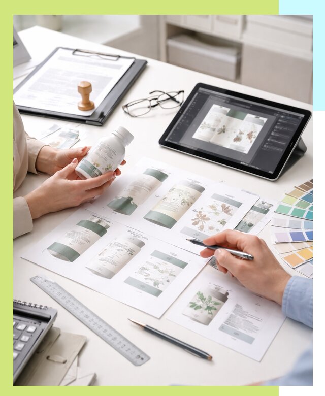 Профессиональная разработка дизайна и текста этикетки продукции в Острогожске