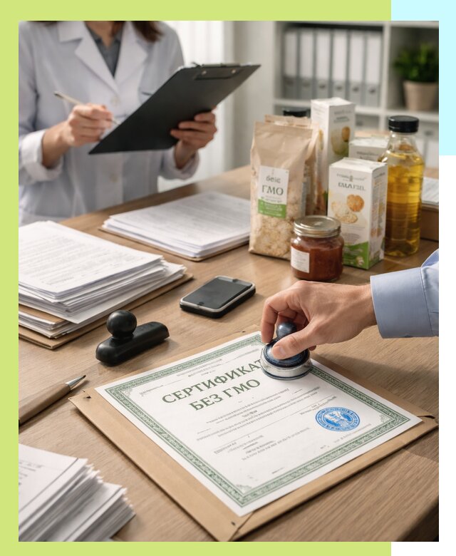 Получение сертификата Без ГМО для продукции в Острогожске