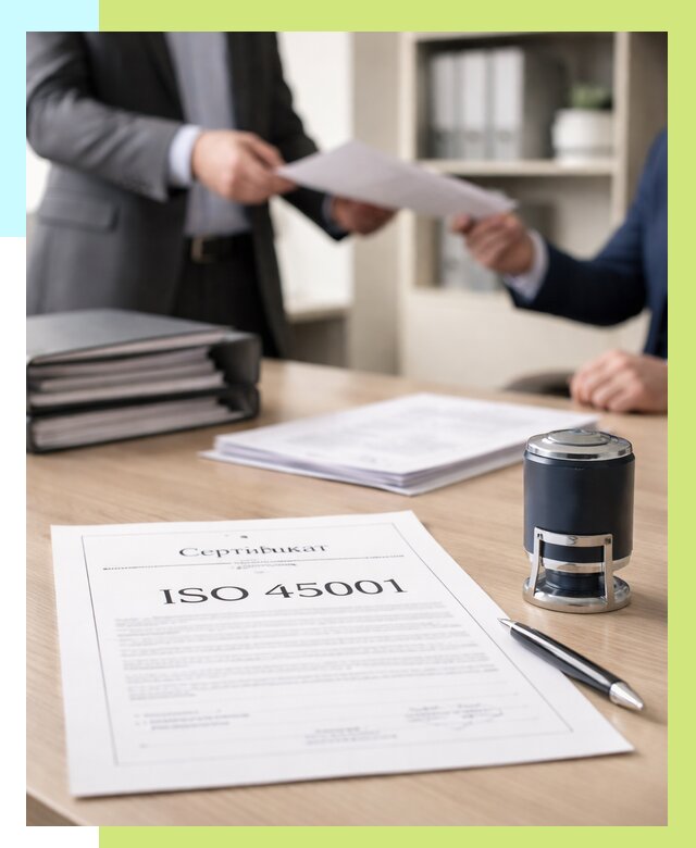 Сертификат ISO 45001 в Острогожске под ключ от 46940 р. | Алешин-Стг