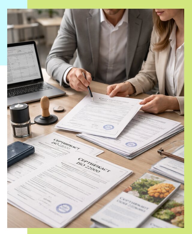 Сертификат ISO 22000 в Острогожске от 41724 р. под ключ | Алешин-Стг